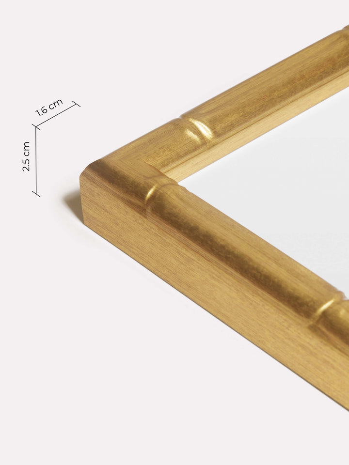 Bamboo Frame, Gold, 60x80 cm - Close-up view