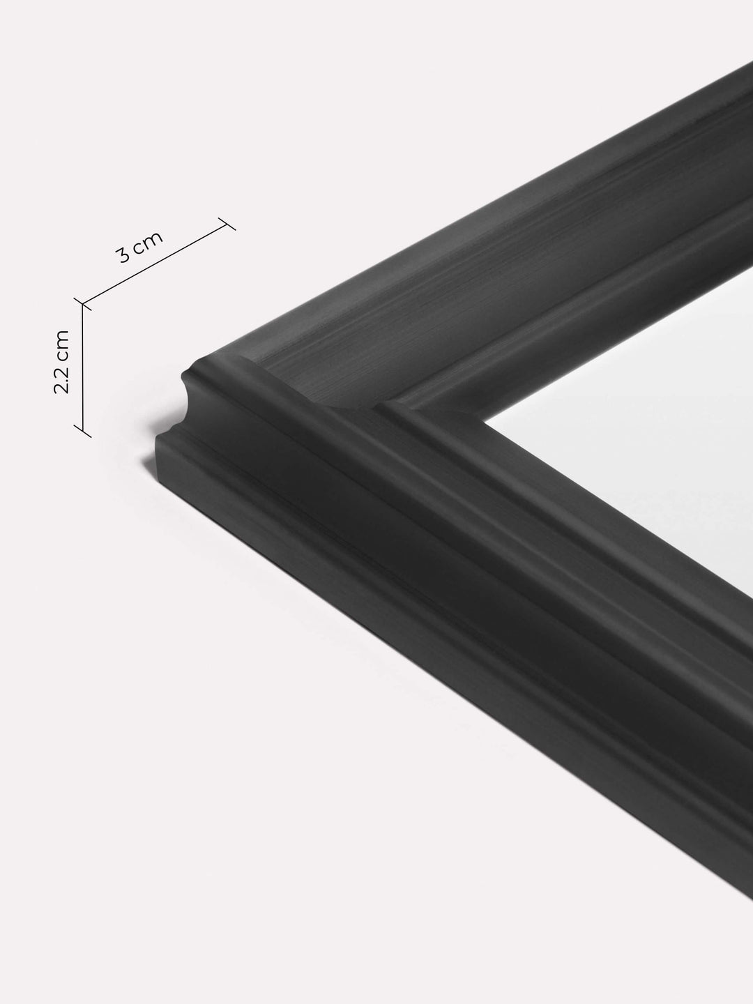 Decorative Frame, Black, 13x18 cm - Close-up view