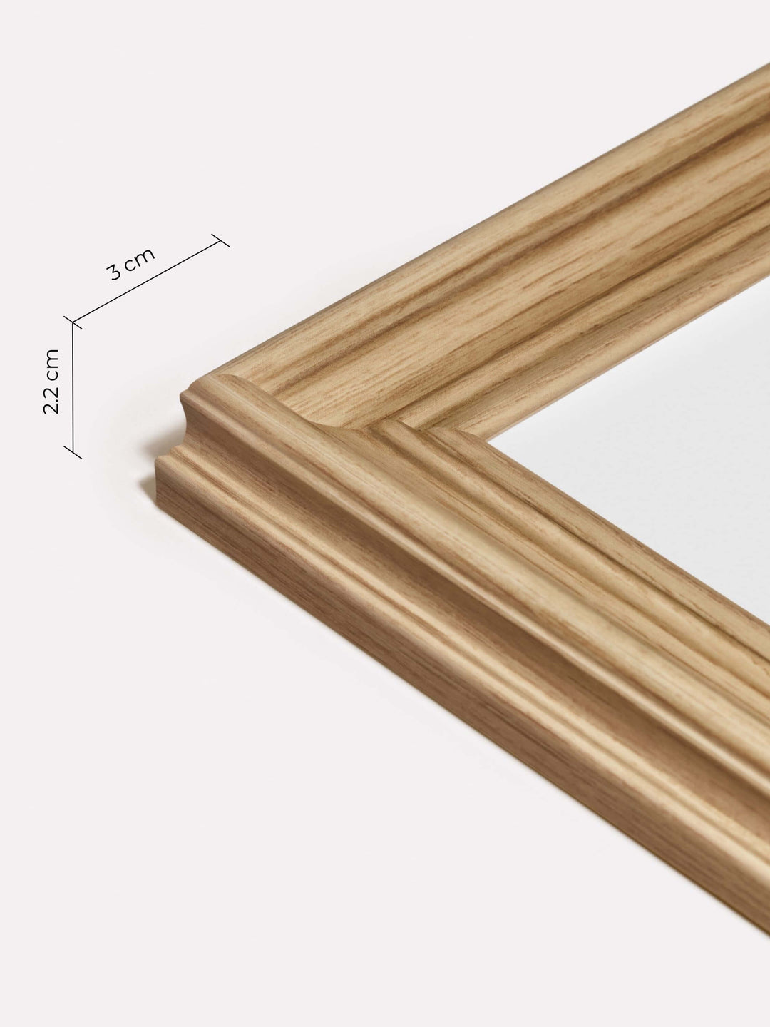 Decorative Frame, Oak, 50x70 cm - Close-up view