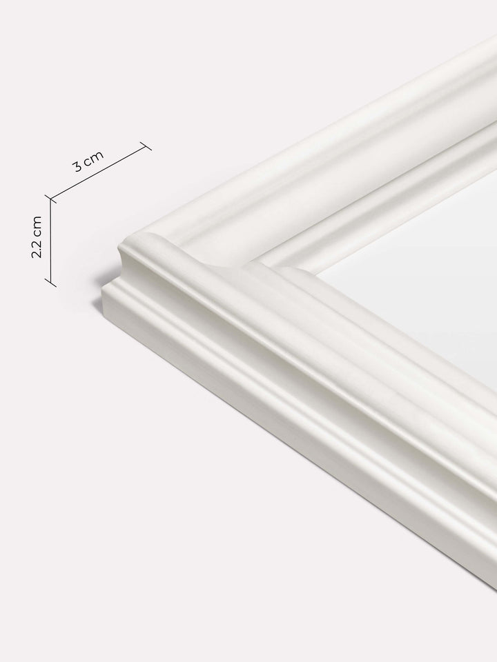 Decorative Frame, White, 30x40 cm - Close-up view