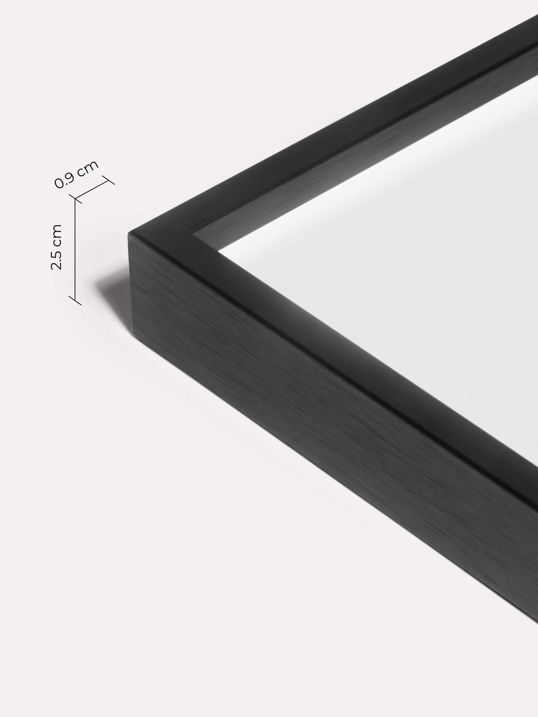 Thin Frame, Black, 40x50 cm - Close-up view
