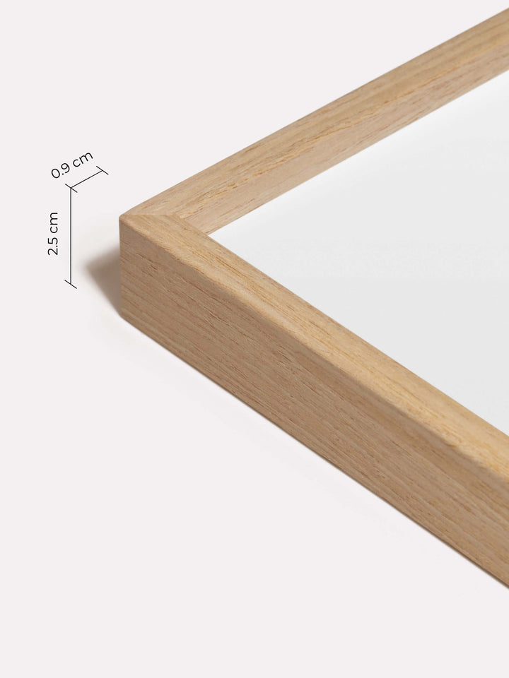 Thin Frame, Oak, 40x50 cm - Close-up view