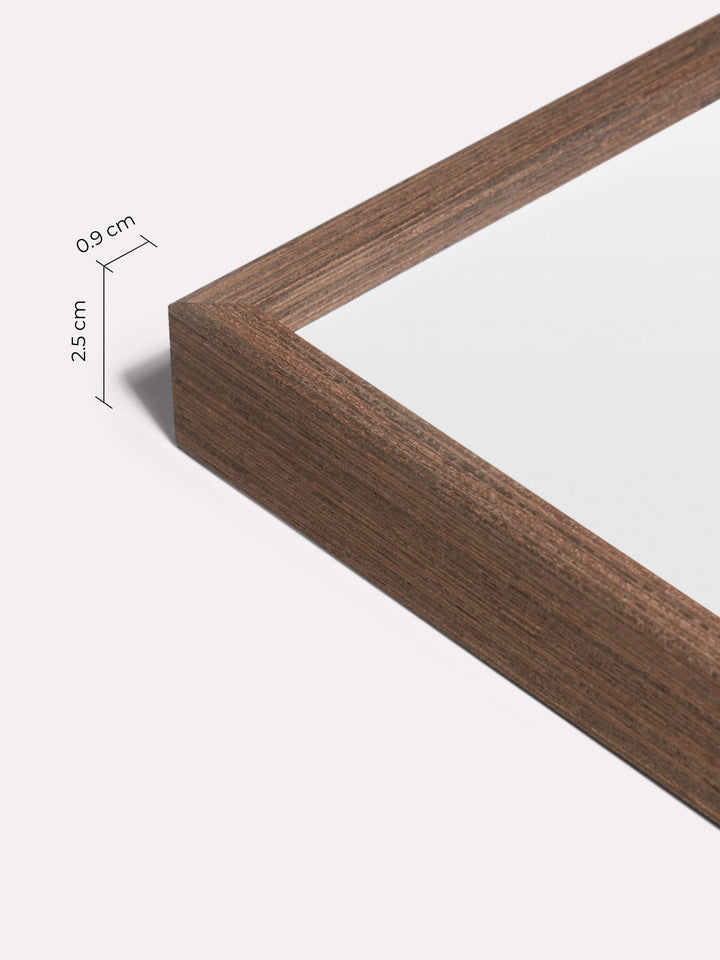 Thin Frame, Walnut, 40x60 cm - Close-up view