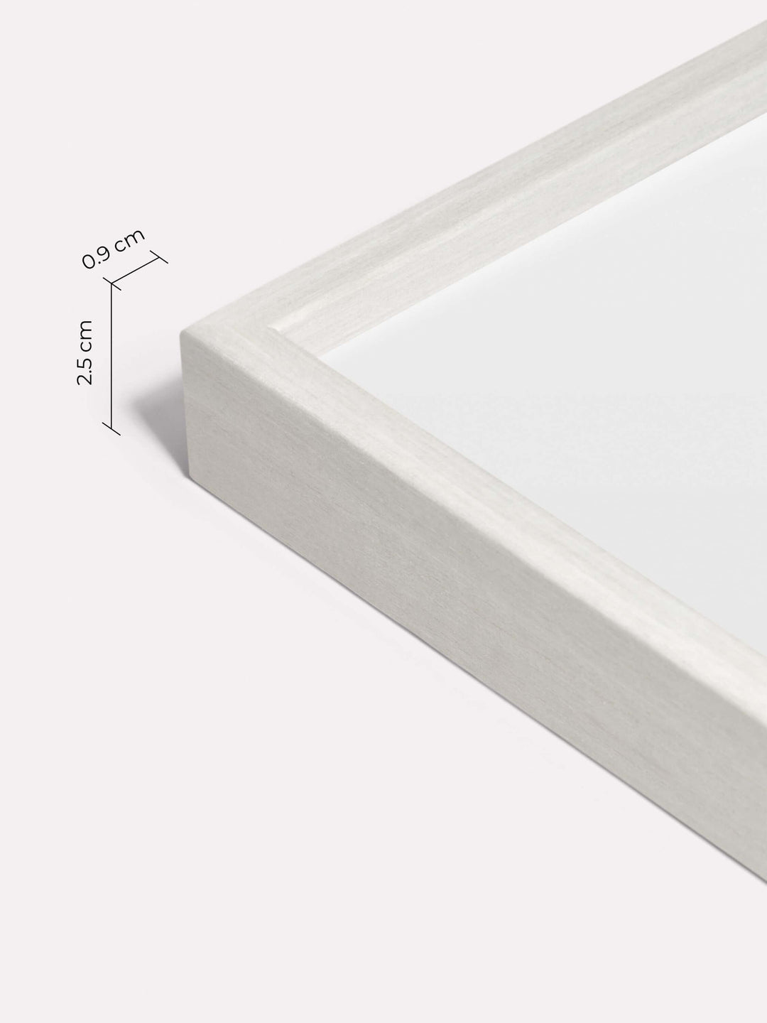 Thin Frame, White, 40x50 cm - Close-up view