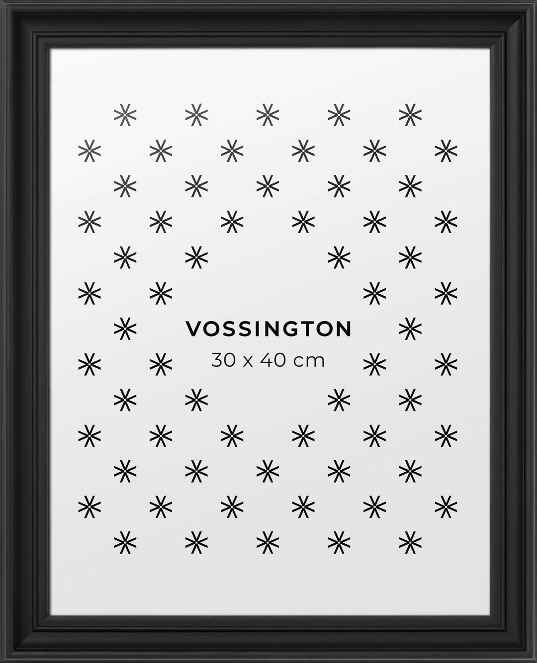 Cornice decorativa, Nera, 30x40 cm - Vossington