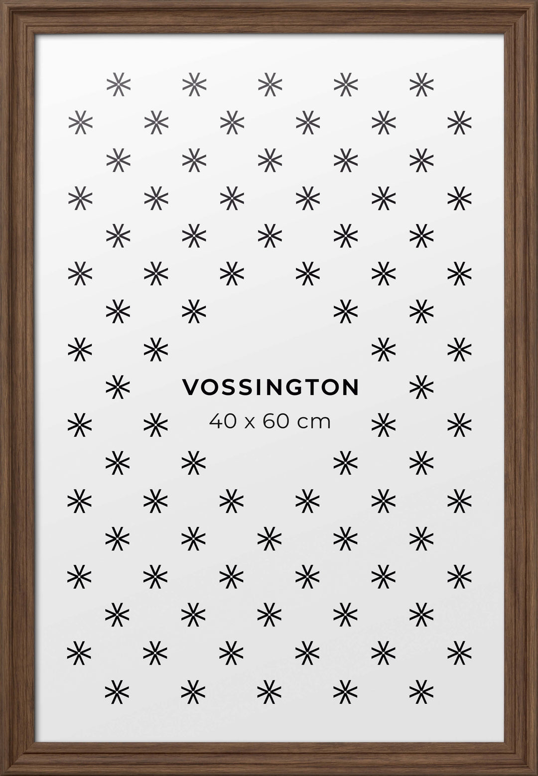 Cornice decorativa, Noce, 40x60 cm - Vossington