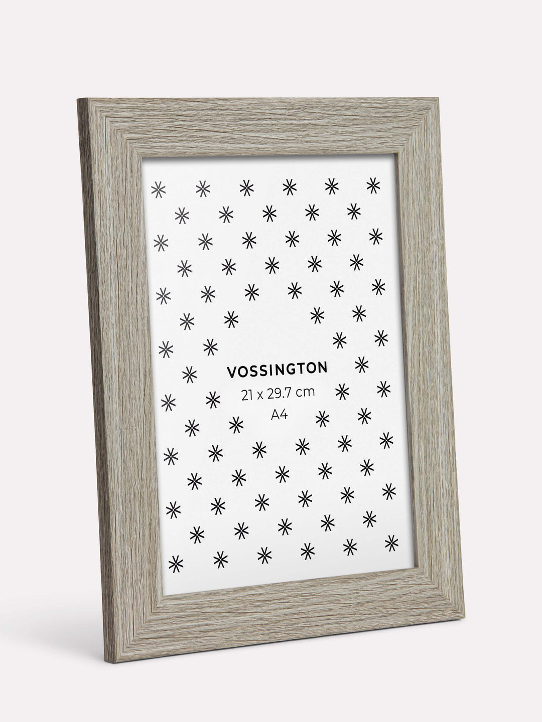 Rustic Frame, Grey, A4 - Side view